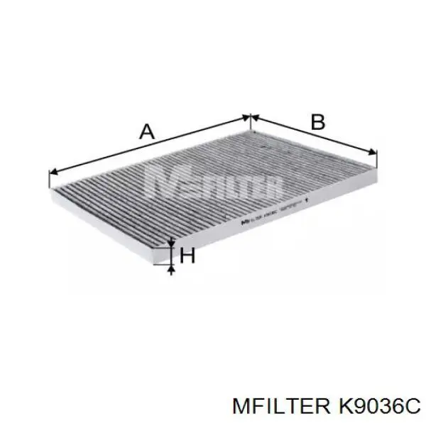 Фильтр салона K9036C Mfilter