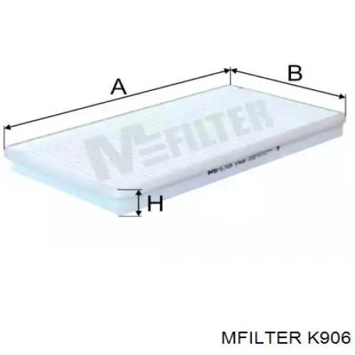 Воздушный фильтр салона Mfilter K906