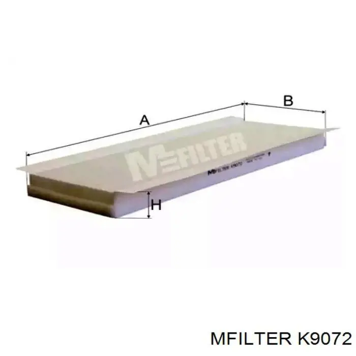 Фильтр салона K9072 Mfilter