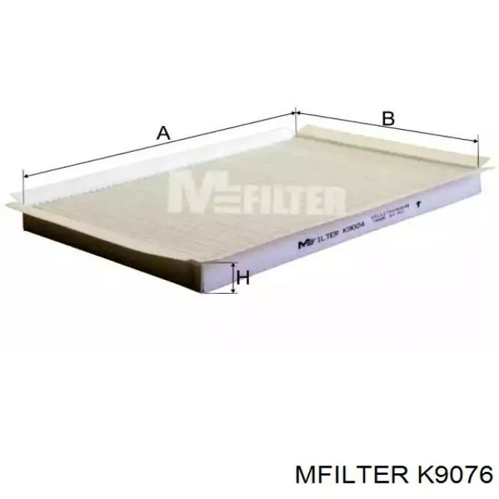 Купить K9076 Mfilter Фильтр салона угольный