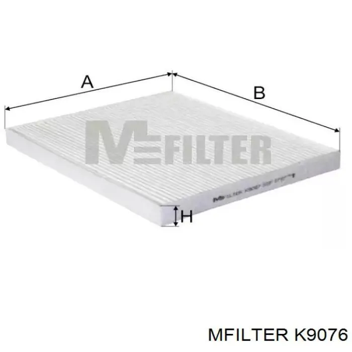 Фильтр салона K9076 Mfilter