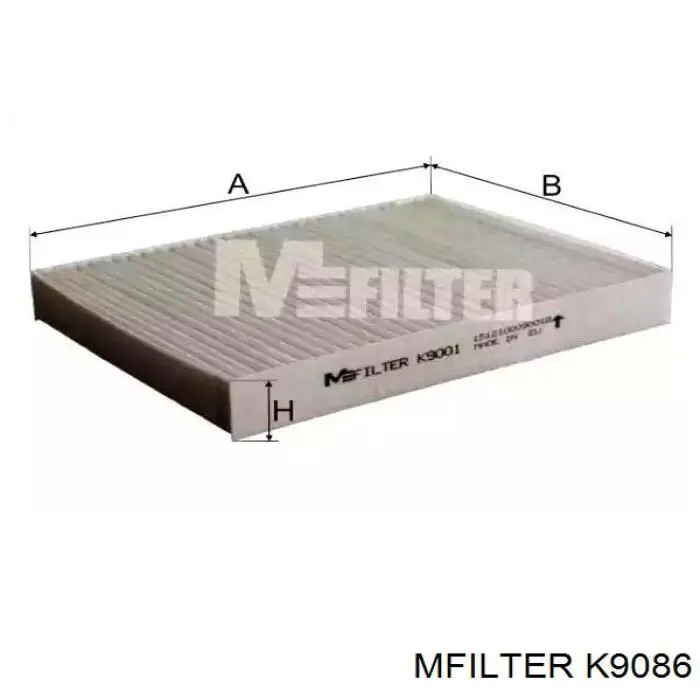 Купить K9086 Mfilter Фильтр салона угольный