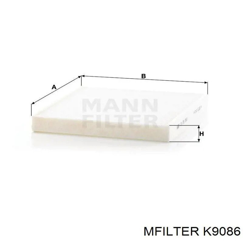 K9086 Mfilter Внутрисалонный фильтр