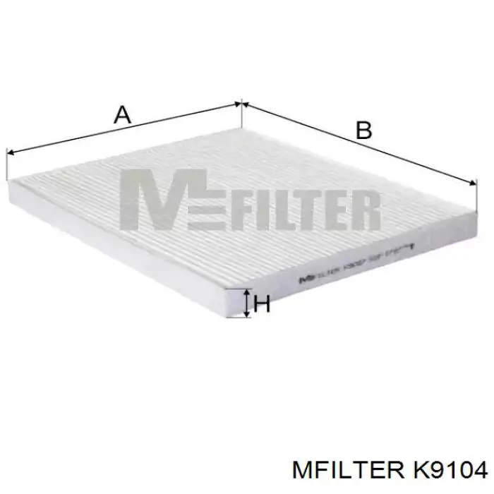Купить K9104 Mfilter Фильтр салона угольный