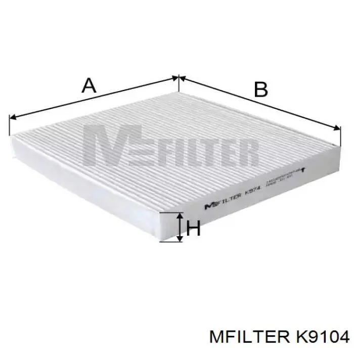 Фильтр воздушный отопителя Mfilter K9104 цена, от 4.31 USD