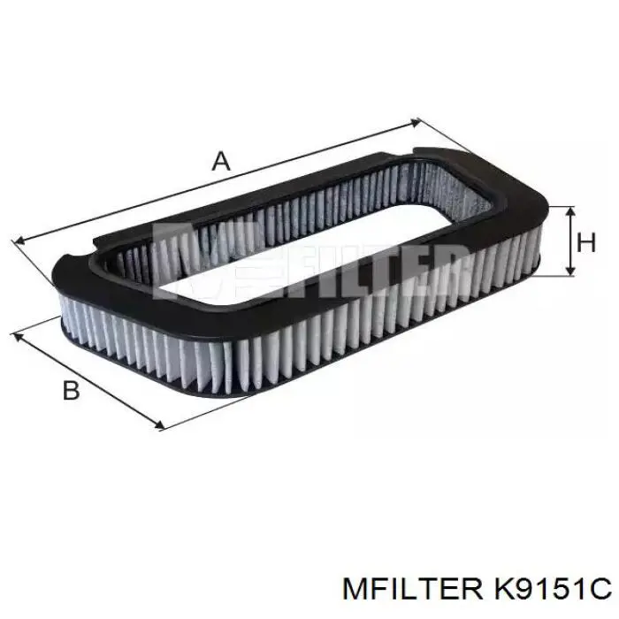 Фильтр салона K9151C Mfilter