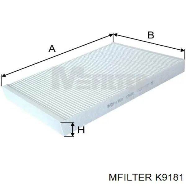 Фильтр салона K9181 Mfilter