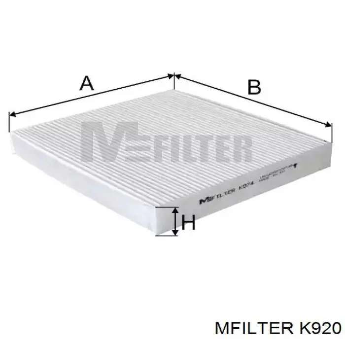 Фильтр воздушный отопителя Mfilter K920 цена, от 4.90 USD