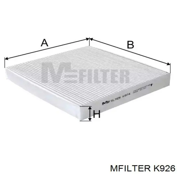 Фильтр воздушный отопителя Mfilter K926 цена, от 5.28 USD