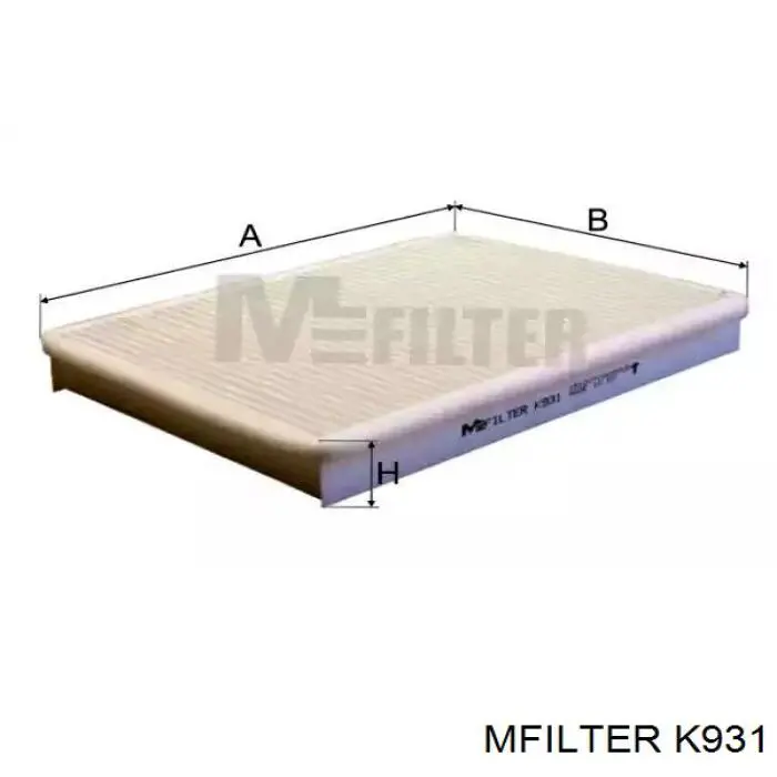 K931 Mfilter фильтр салона