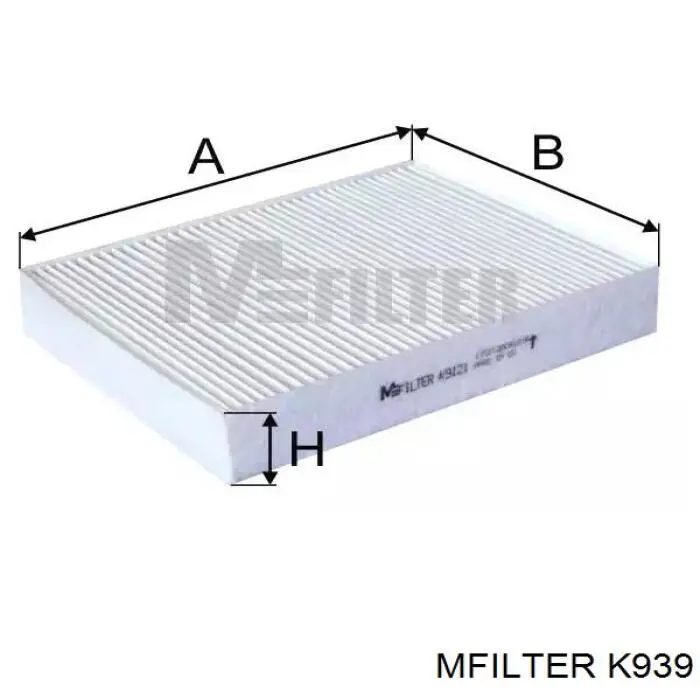 Фильтр воздушный отопителя Mfilter K939 цена, от 11.73 USD