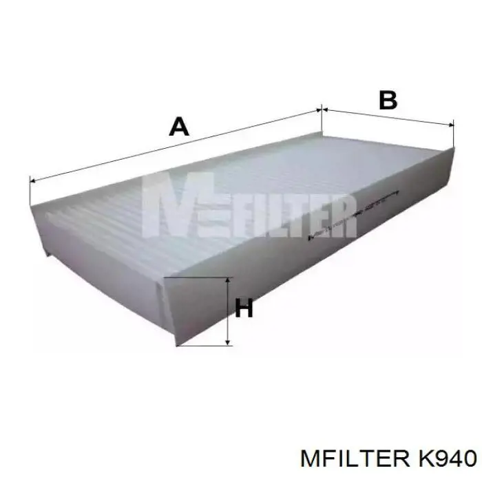 Купить K940 Mfilter Фильтр салона угольный