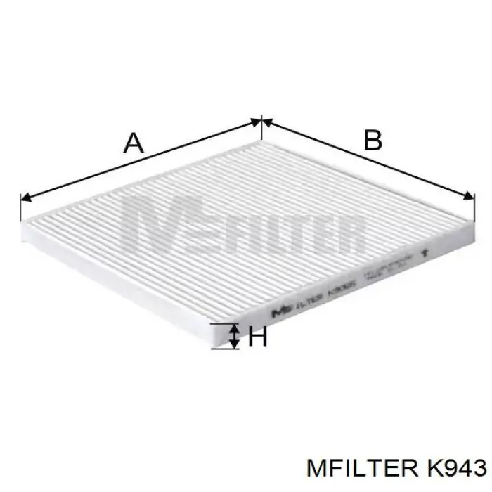Фильтр воздушный отопителя Mfilter K943 цена, от 5.68 USD