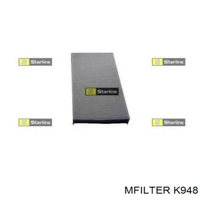 Купить K948 Mfilter Фильтр салона угольный
