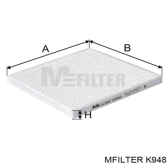 Фильтр воздушный отопителя Mfilter K948 цена, от 4.75 USD