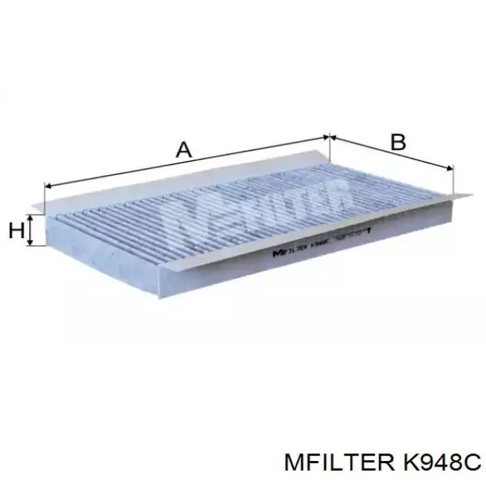 Фильтр салона K948C Mfilter