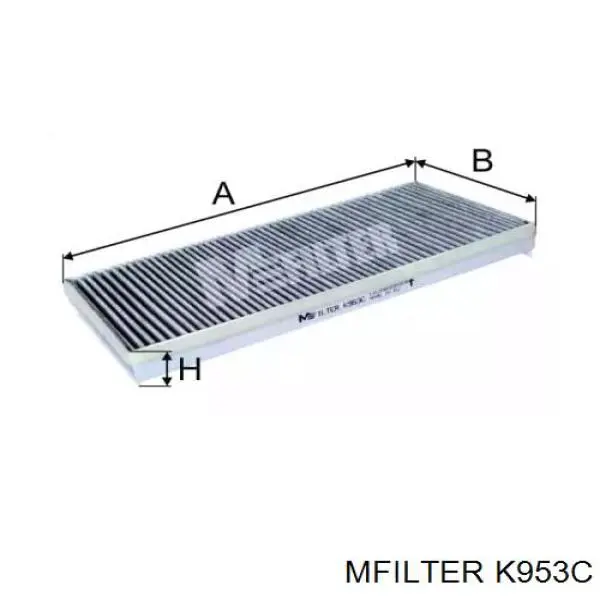 Фильтр салона K953C Mfilter