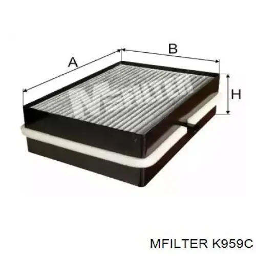 Фильтр салона K959C Mfilter