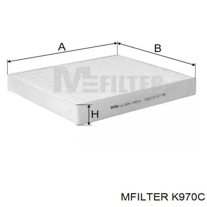 Фильтр салона K970C Mfilter