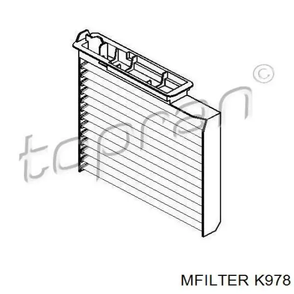 Купить K978 Mfilter Фильтр салона угольный