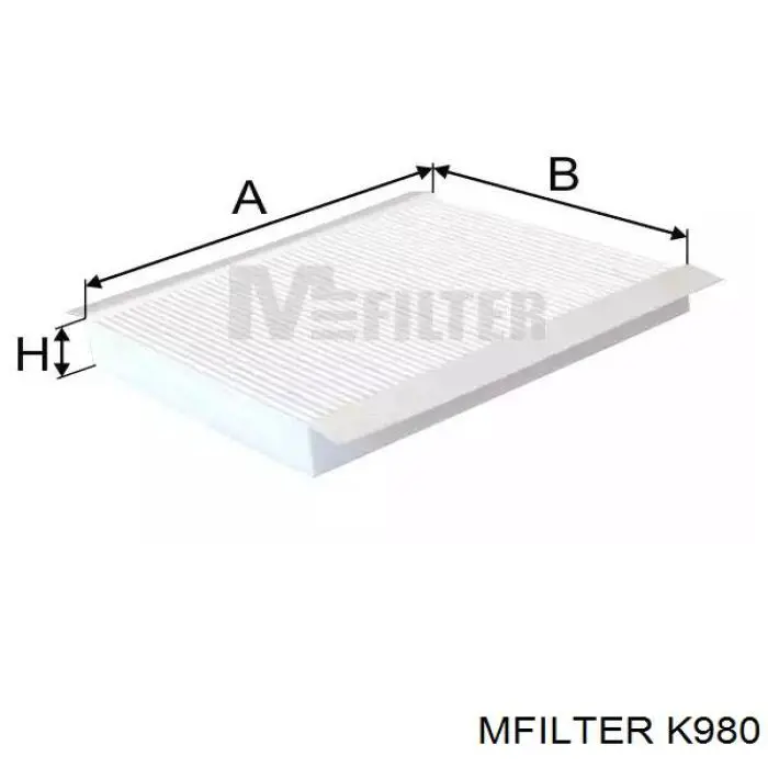 Купить K980 Mfilter Фильтр салона угольный