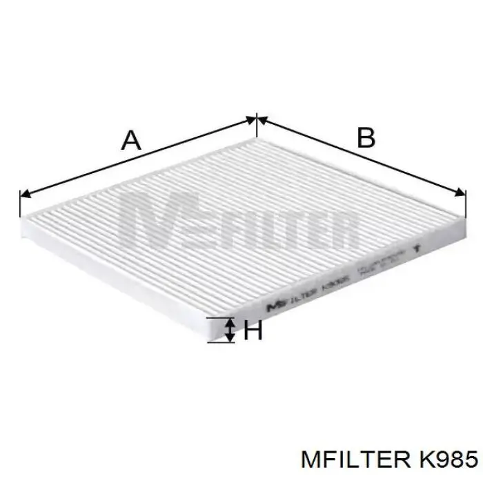 Фильтр воздушный отопителя Mfilter K985 цена, от 4.26 USD