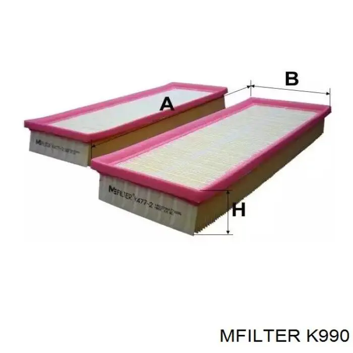 Воздушный фильтр салона Mfilter K990