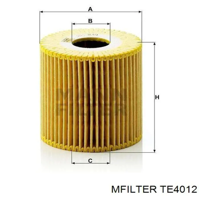 Купить TE4012 Mfilter Фильтр центробежный очистки масла