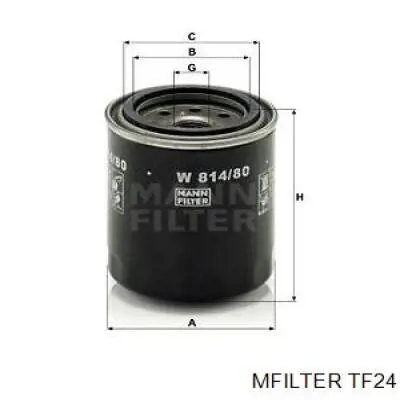 TF24 Mfilter Масляный фильтр двигателя