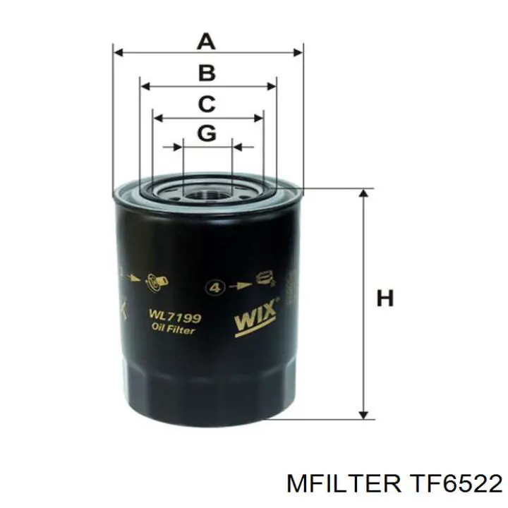 Масляный фильтр TF6522 Mfilter