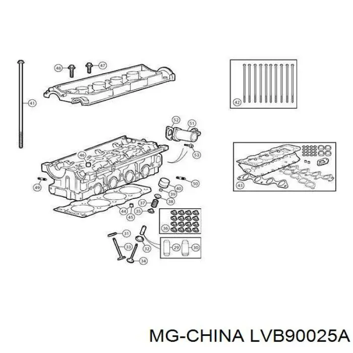 Купить LVB90025A MG Прокладка ГБЦ