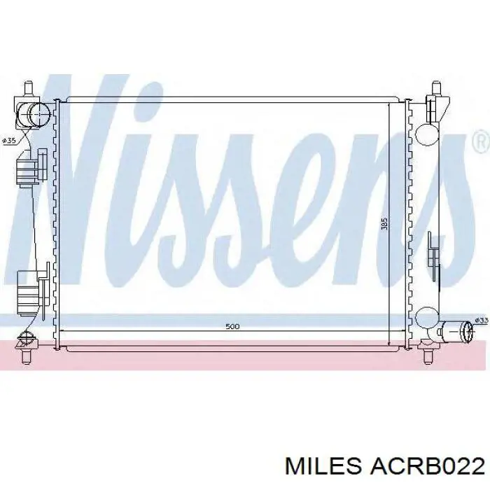 Радиатор ACRB022 Miles