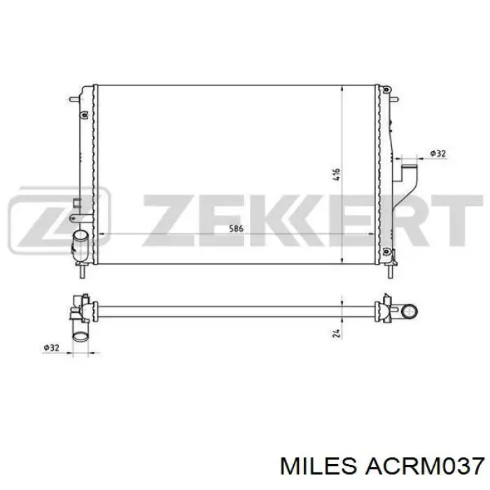 Радиатор ACRM037 Miles