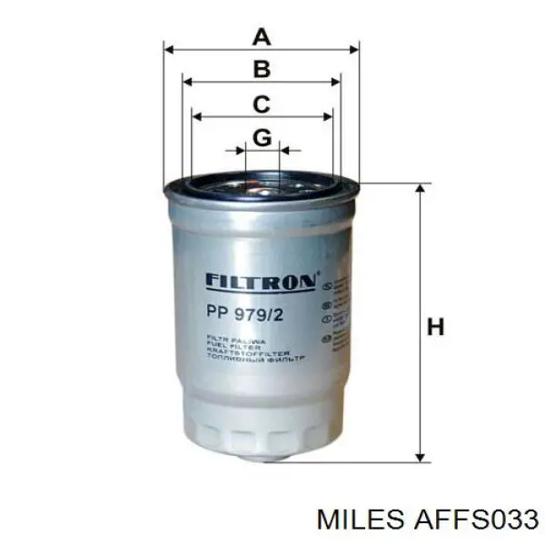 Топливный фильтр AFFS033 Miles