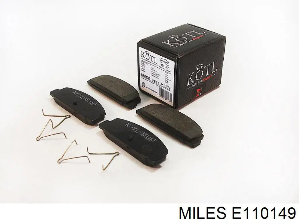 E110149 Miles колодки тормозные задние дисковые