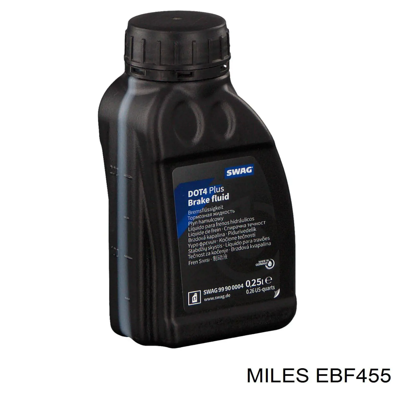 Жидкость тормозная Miles BRAKE FLUID DOT 4 0.43 л (EBF455)