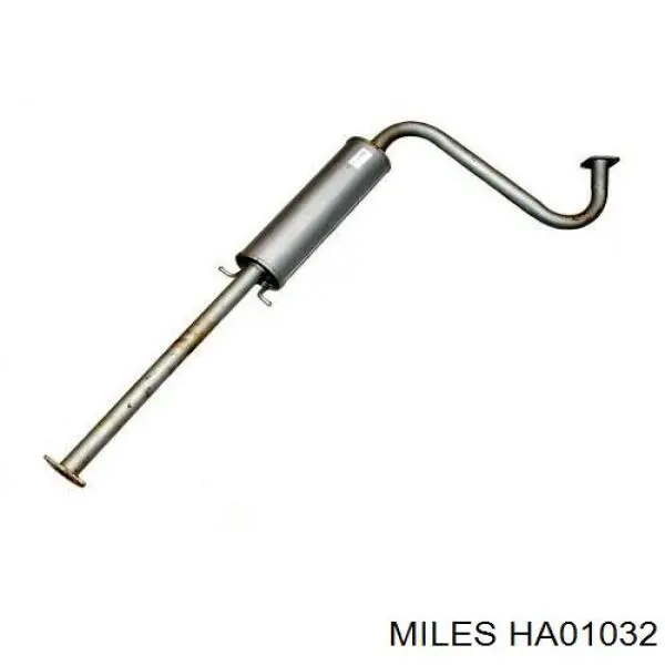 HA01032 Miles труба выхлопная, от катализатора до глушителя