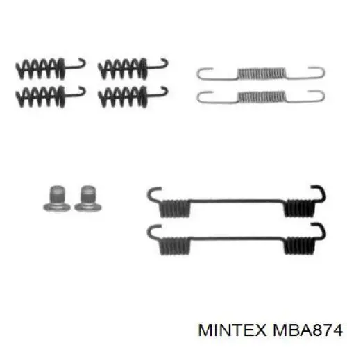Ремкомплект задних тормозов MBA874 MINTEX