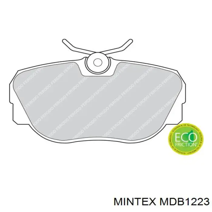 Передние тормозные колодки MDB1223 Mintex
