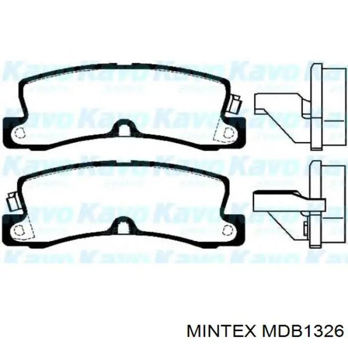 Колодки дисковые  Mintex MDB1326 цена, от 14.81 USD
