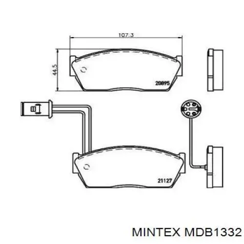 Передние тормозные колодки GBP90293 Rover