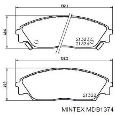 Колодки Mintex MDB1374 цена, от 17.31 USD