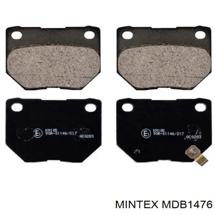 Купить MDB1476 Mintex Колодки тормозные задние, дисковые