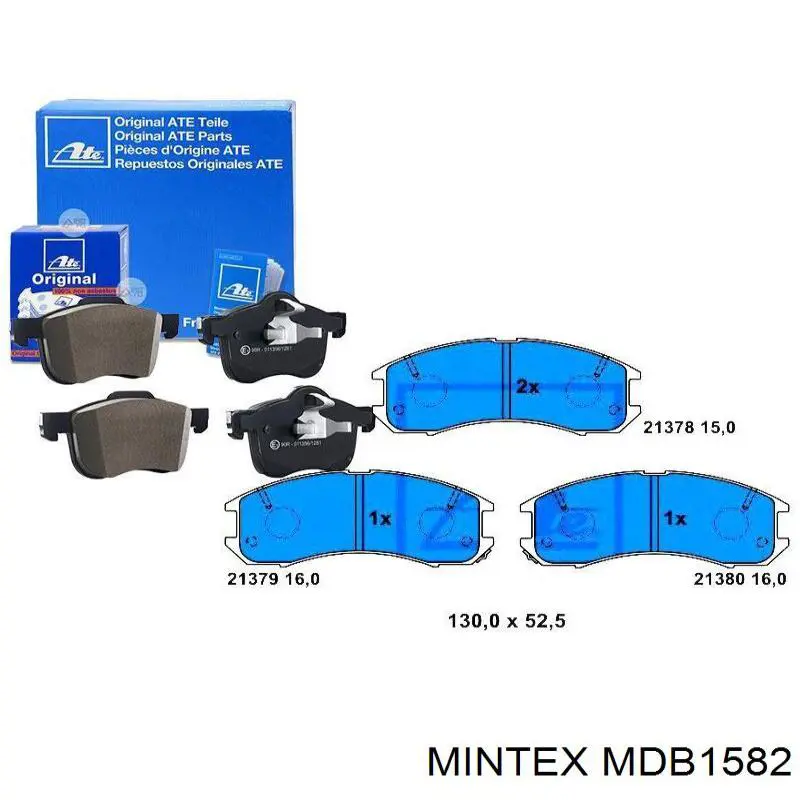 Колодки Mintex MDB1582 цена, от 14.21 USD