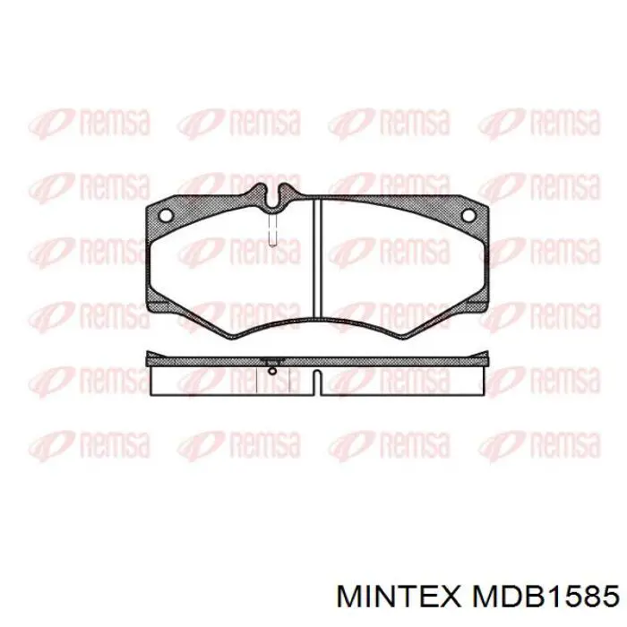 MDB1585 Mintex колодки тормозные передние дисковые