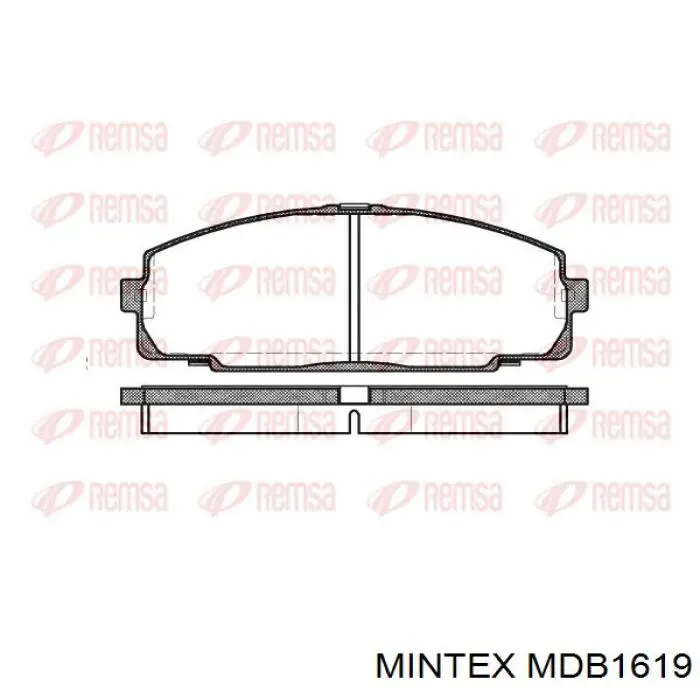 Колодки Mintex MDB1619 цена, от 12.89 USD