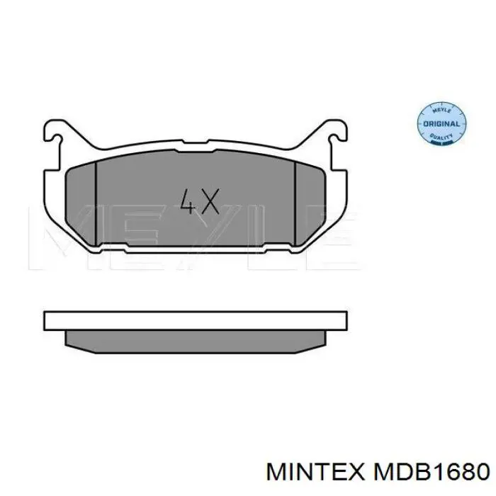 Колодки гальмові задні, дискові MDB1680 Mintex