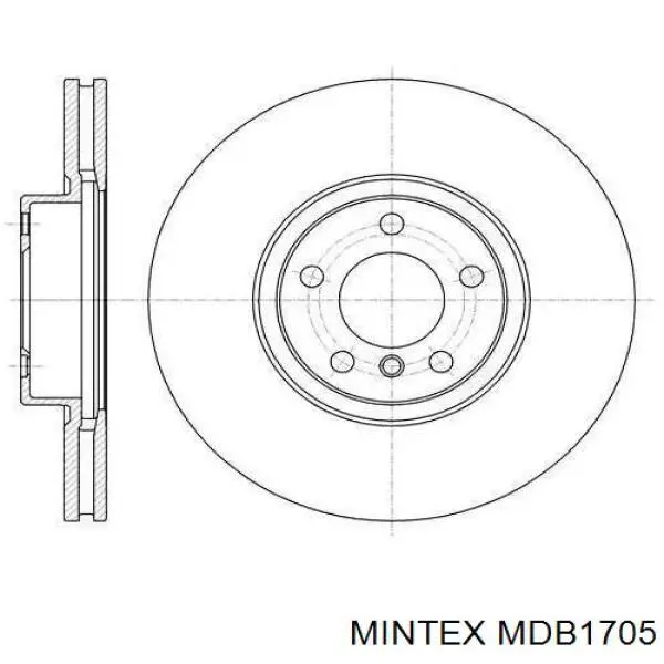 Задние тормозные колодки MDB1705 Mintex