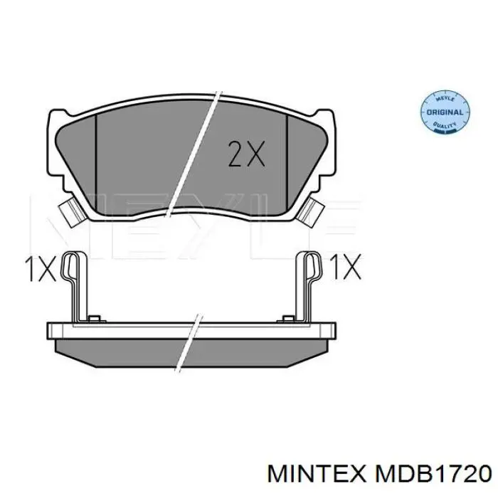 Колодки Mintex MDB1720 цена, от 14.57 USD