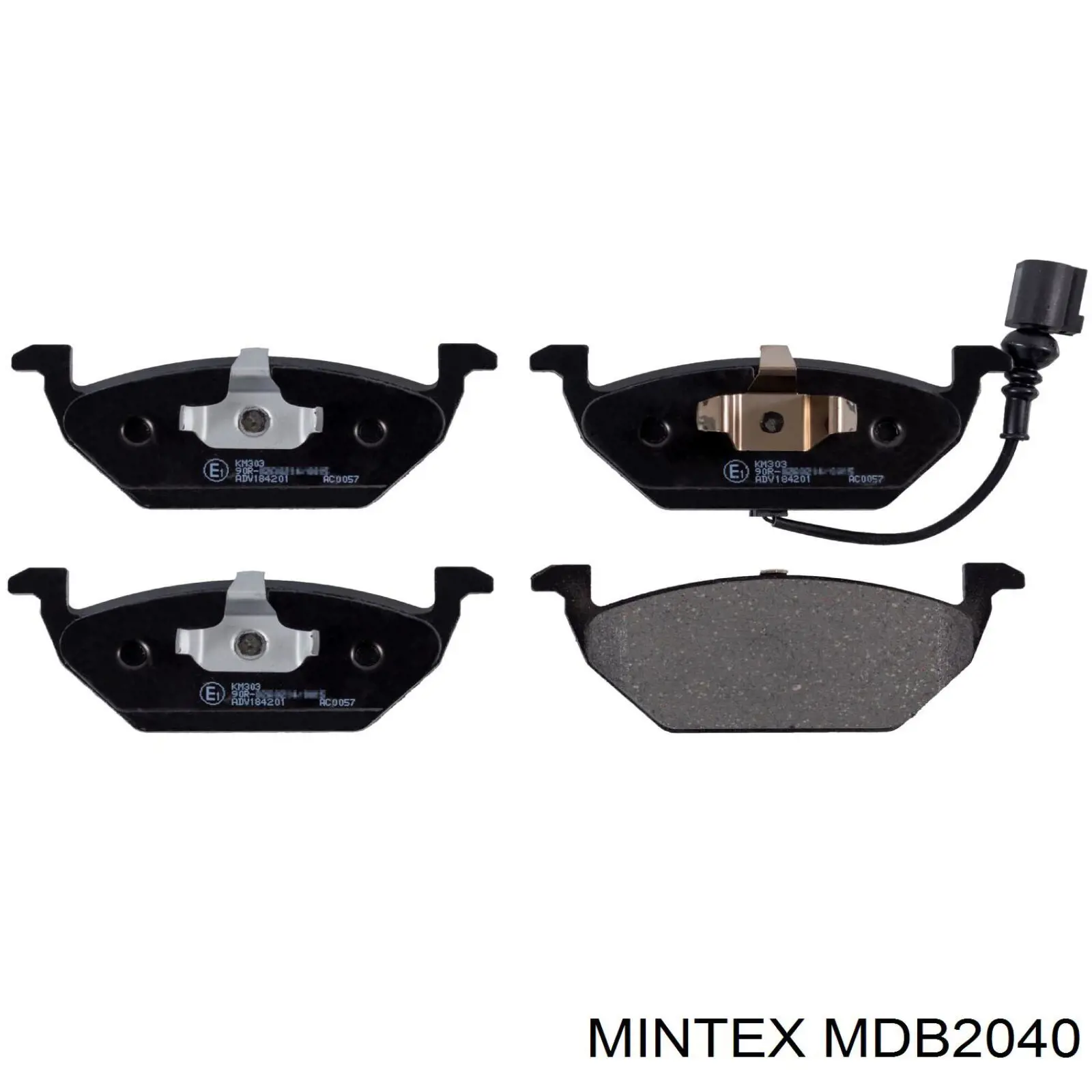 MDB2040 Mintex колодки тормозные передние дисковые